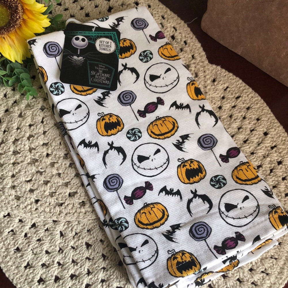 Disney The Nightmare Before Christmas Halloween Kitchen Towels